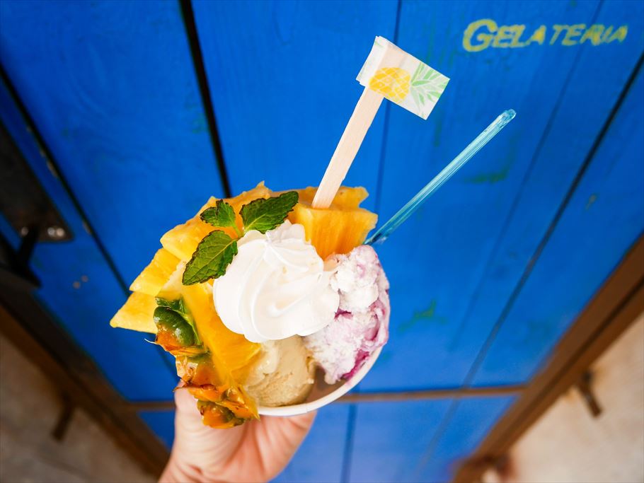 関門海峡目の前で食べる身体に優しい作り立てジェラート「GELATERIA　Bambini」(ｼﾞｪﾗﾃﾘｱ ﾊﾞﾝﾋﾞｰﾆ)山口県下関市唐戸