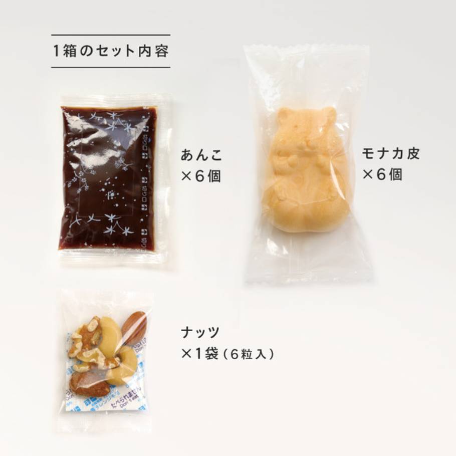 「青木光悦堂」の可愛すぎる和菓子。まんまるいフォルムのハムスターがモナカに。おなかにナッツをのせて完成！