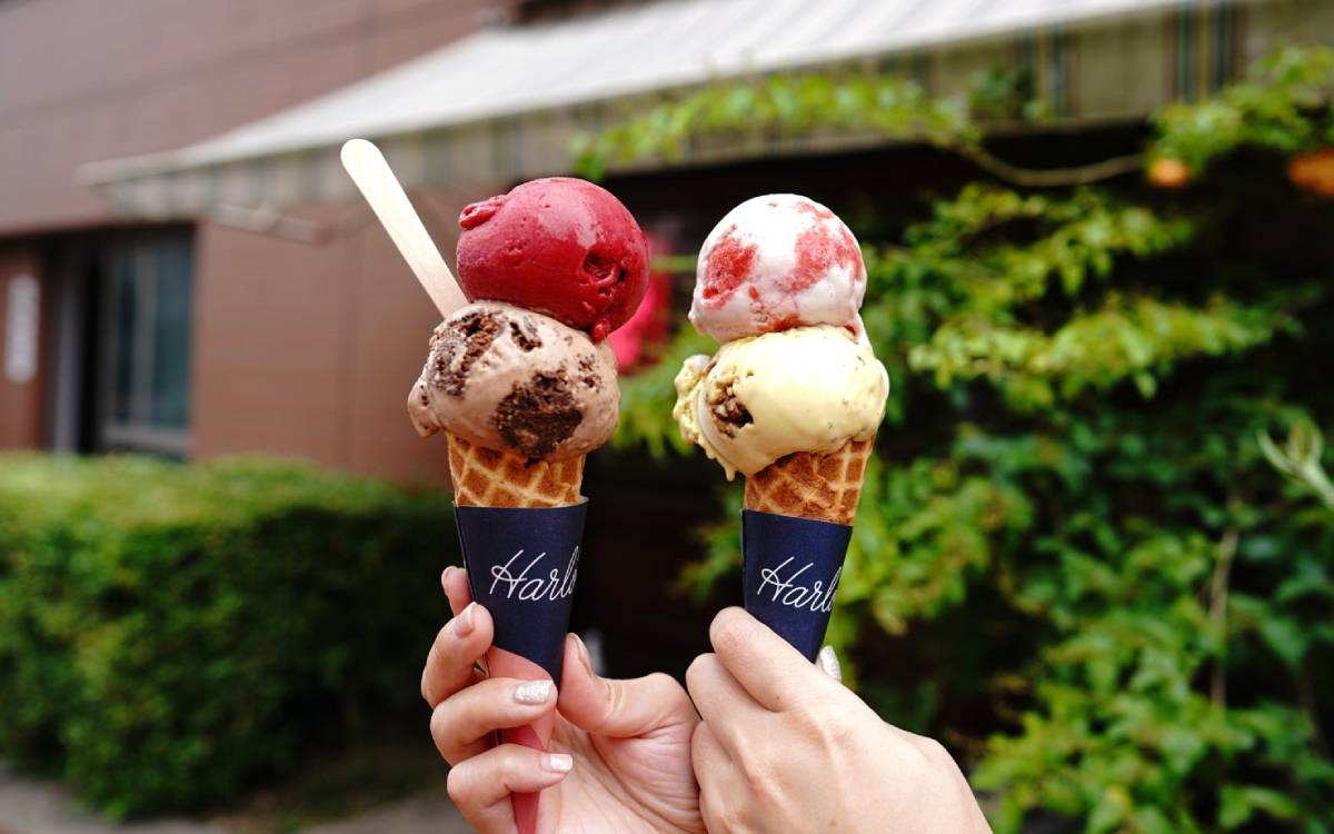 オシャレな神戸によく似合う 全て手作りにこだわったアイスクリーム店 Harlow Ice Cream で 体にも優しいアイスクリーム Ufu ウフ