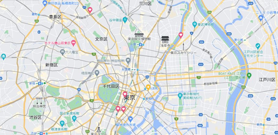 【2023年】東京の絶対食べたいもっちもち桜もち6選。桜もちはこんなに奥が深かった！今回紹介する“桜もち”マップ