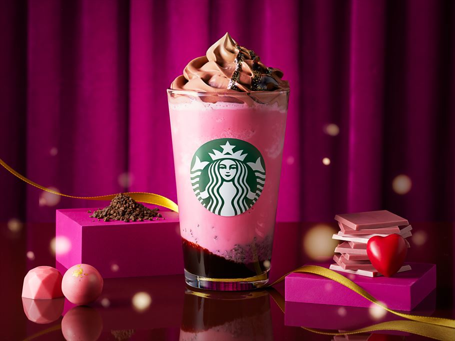 スターバックスの「ルビー ショコラ　シンフォニー フラペチーノ®」