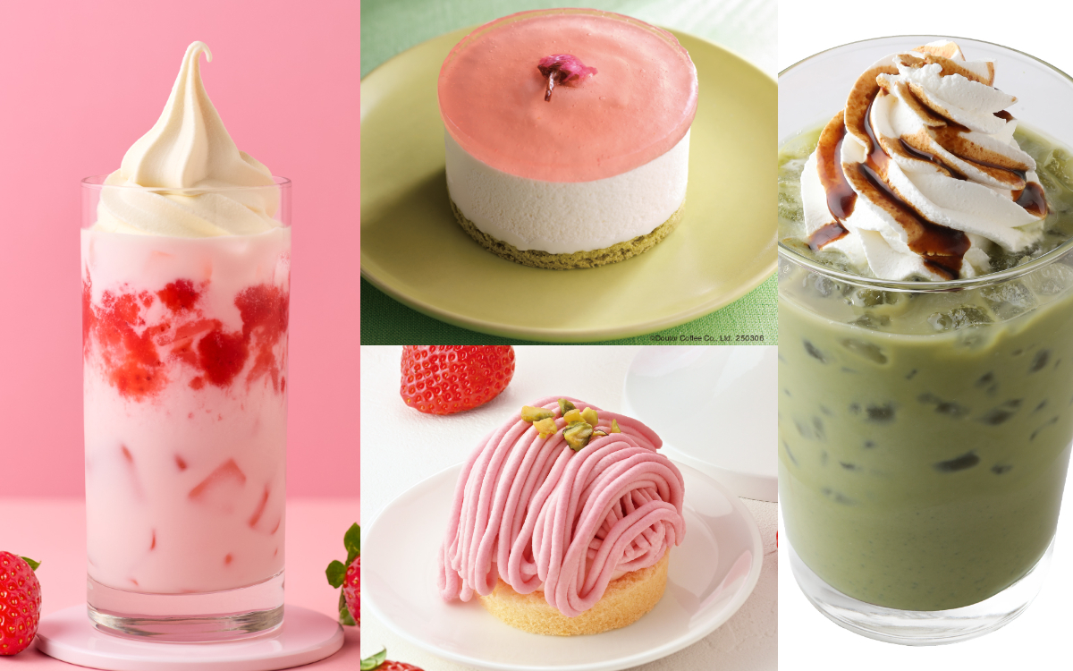 【カフェチェーン店】春の新作ドリンク・スイーツが続々登場！あなたの気になるメニューはどれ？