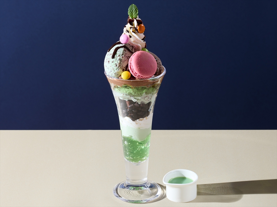 「チョコミン党パフェ」