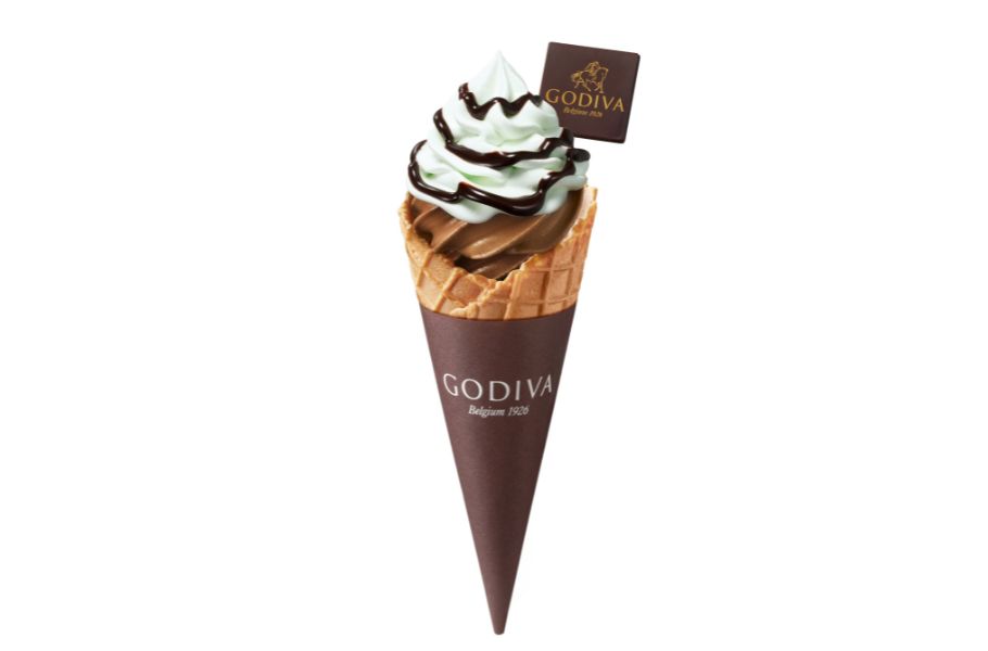 「ソフトクリーム チョコレート ミント（コーン）」
