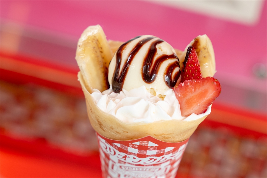 マリオンクレープの「いちごバナナチョコスペシャル」