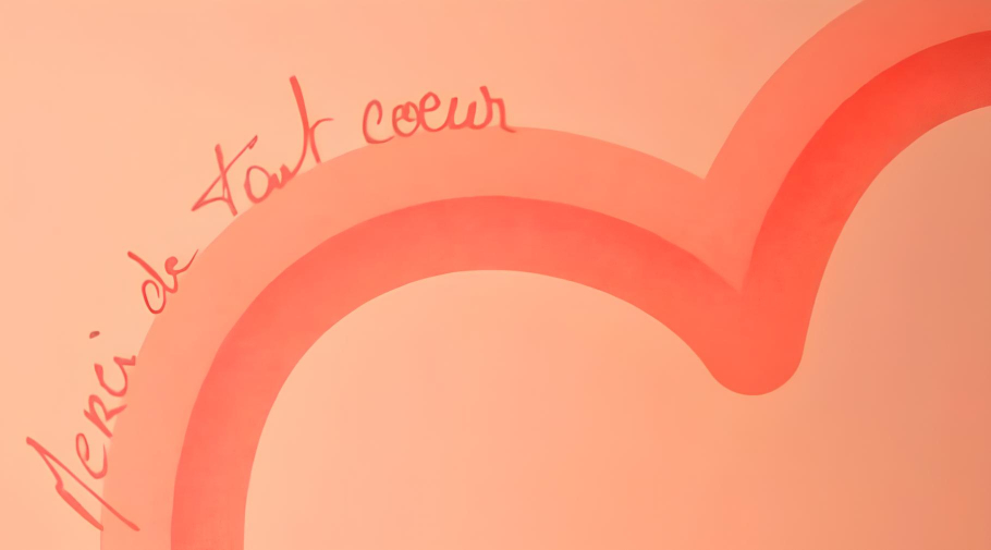 ピエール マルコリーニ氏による手書きのメッセージ