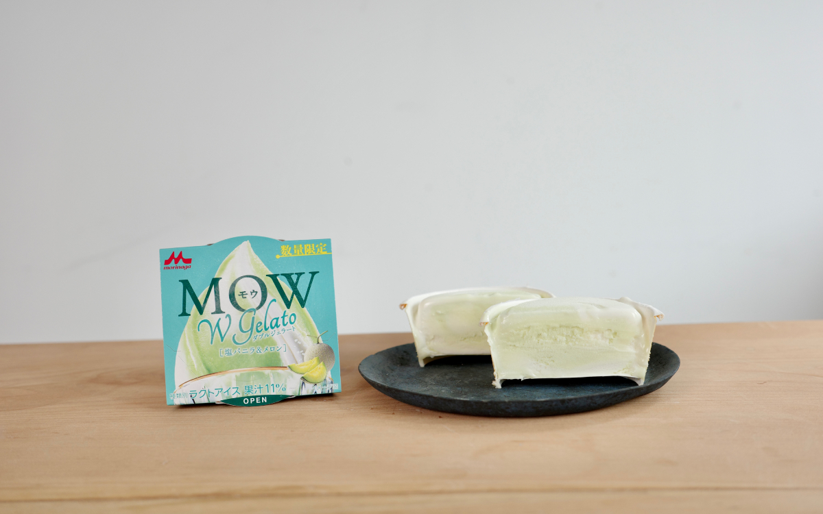 「MOW Wジェラート 塩バニラ＆メロン」を実食レビュー！塩バニラとメロンが織りなす夏限定のおいしさとは？