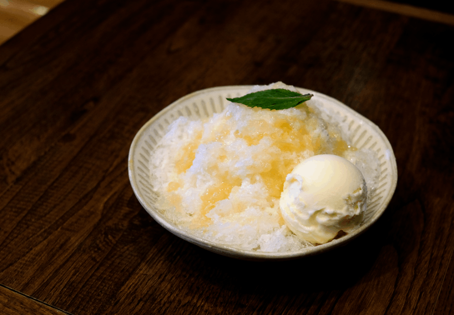 【復活】白桃みるくクリームかき氷 1,300円(税込)