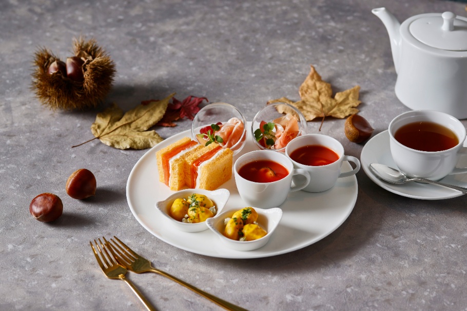【東京マリオットホテル】秋の恵みを存分に楽しむ「Afternoon Tea ~Amber Hour~」